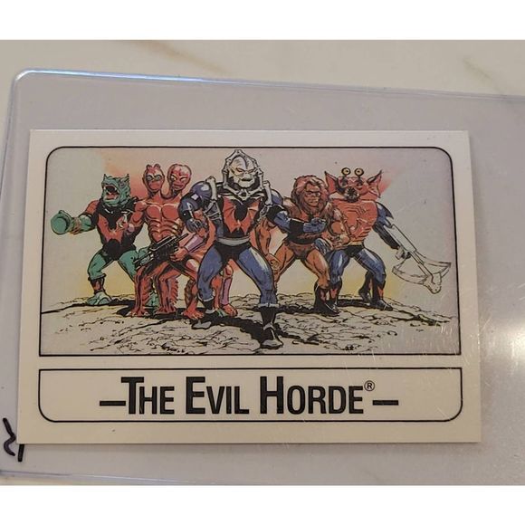Masters Of The Universe Other - 1986 MOTU The Evil Horde WONDER BREAD He-Man Card Masters of the Universe RARE